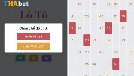 Chơi lô tô online tại Thabet