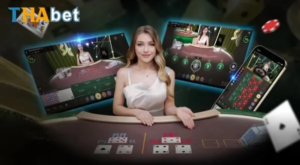 Live Casino Online với dealer thật và không gian bàn chơi trực tuyến.